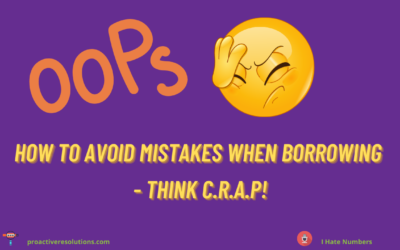 The mistakes in borrowing money