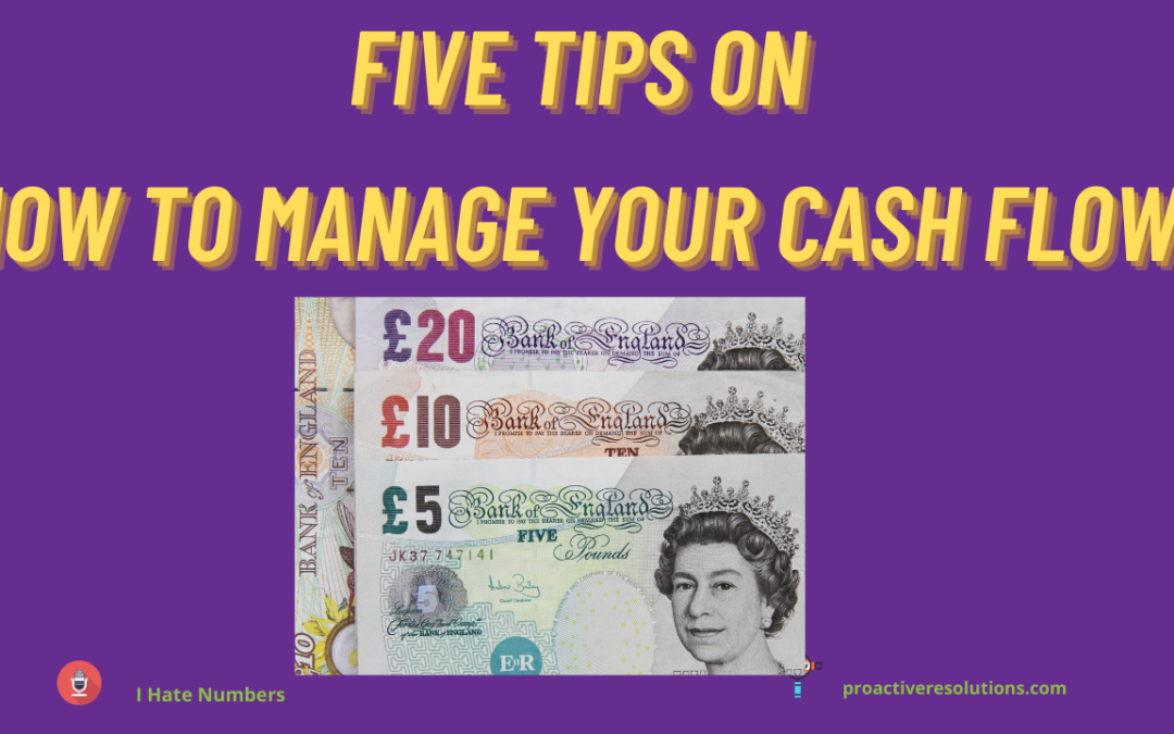 Five tips to manage your cashflow