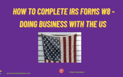 How to complete W-8 forms