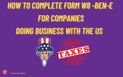 How to complete the W-8BEN-E form