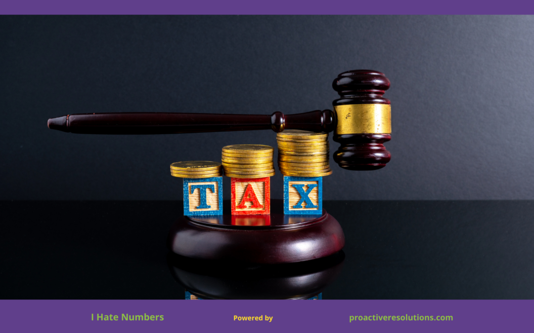 ProActive Resolutions I Hate Numbers VAT Tax Broadcast Graphic