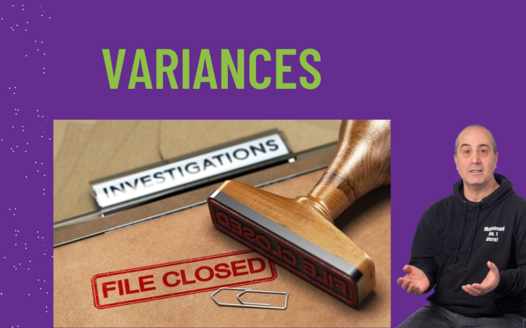 Investigating variances