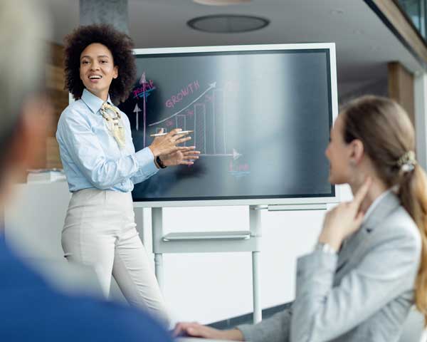 Business team meeting depicting business growth